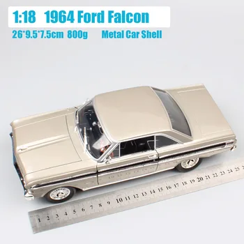 1:18 Merilu Klasični Cestni Podpis 1964 FORD FALCON trda streha Auto Diecasts & Igrača Vagon Vozil Modela Avtomobila Igrača Zbirka Yat Ming