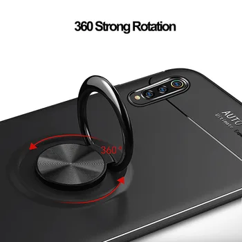 3in1 Xiaomi MiA3 Kamera+Steklo+Magnetni Obroč Ohišje Za Mi A3 Silikonski Odbijač Zaščitnik Kritje Xiomi A3 mi-a3 mia3 Shockproof Primerih