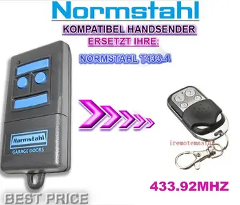 Za Normstahl T433-4 združljiva zamenjava za oddaljeni nadzor. 433,92 Mhz Rolling code
