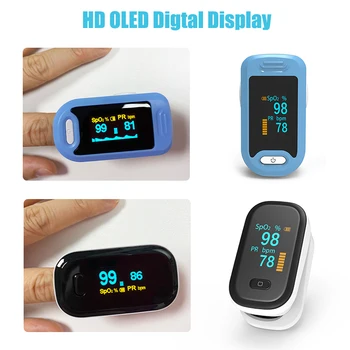 OLED prst oximeter kisika v krvi, spo2 impulz oximeter PR prsta Prenosni oximeters Nasičenost Merilnik srčnega utripa
