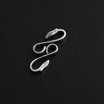 S925 sterling srebrni pribor retro Tajski srebro diy pribor pero ogrlica vrv sponke srebrno kljuko