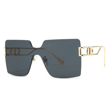 Modni trend enem kosu kvadratnih sončna očala ženske moški 2020 luksuzne blagovne znamke classic brez okvirjev sončna očala ženski gradient odtenek ogledalo