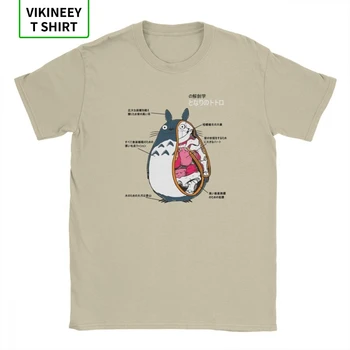 Moške Anatomije Soseda T Shirt Hayao Miyazaki Manga na Japonskem Ghibli Totoro Bombažne Tkanine, Kratek Rokav Tee Shirt 3XL T-Majice