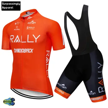 Oranžna MTB Kolo Oblačila 2019, za Moške Kolesarski Dres Komplet Kolesarjenje Oblačila Ropa Ciclismo Pro Kolo Nositi Oblačila Kolo Določa 12D Gel