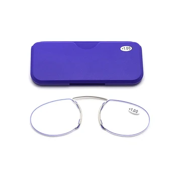 Mini Obravnavi Očala Moški Ženske Nos Posnetek Bralca, Modra Svetloba Blokiranje Prenosni Denarnice Presbyopic Očala Z Ohišjem, Ki Je Očala 2020
