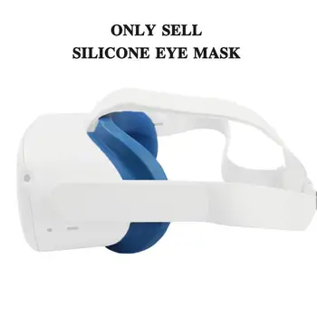 Silikonski sprednji Pokrov Primeru Zamenjave Oči Masko Pad Kritje Za Oculus Quest 2 VR Slušalke Virtualne Realnosti Obraz Blazine, Dodatki