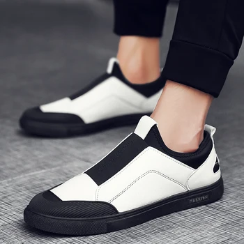 Moda vroče prodajo blagovne znamke moški čevlji za pomlad 2020 nove priložnostne čevlji preproste lahke udobno dihanje brez vezalke