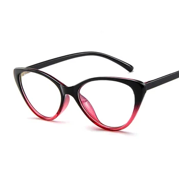 Moda za Ženske, Cat ' s Eye Glasses Okvir Jasno, Pregledno Ni Stopnjo blagovne Znamke Oblikovalec Okvirji Okvir Ženske Lady Očala Visoke Kakovosti