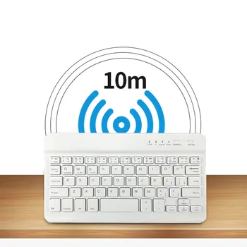 Vococal 8 inch Ultra-Slim Prenosni Bluetooth Brezžični Namizje Tipkovnice Tipkovnico za iPad, Android, iOS, Windows PC, Prenosnik, Tablični računalnik