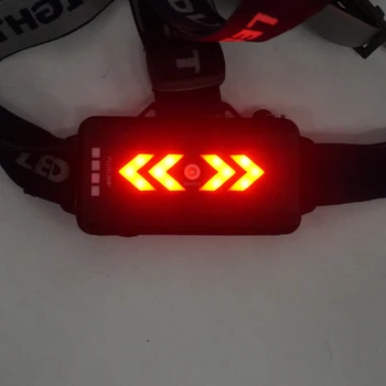 USB Rechargeable Žarometa 12000 LM Ultra Svetla LED Glavo Svetilka 9 Načini Nepremočljiva Najboljše delo Smerniki za Trdi Klobuk Kampiranje, Pohodništvo
