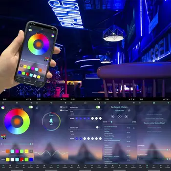 2835 Luči LED Trakovi, RGB Osvetlitev, Sinhronizacija Glasbe Barva Spreminja, Občutljive Built-in Mic App IR Bluetooth pod Nadzorom Led Trak Svetlobe