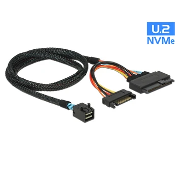 U. 2 U2 SFF-8639 NVME PCIe SSD Kabel za Mainboard Intel SSD 750 p3600 p3700 M. 2 SFF-8643 Mini SAS HD 50 CM