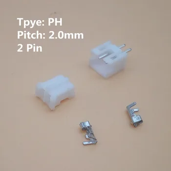 100 nastavi 2-12pin 2,0 mm Igrišču PH Terminal / Stanovanj / Pin Header Priključek Žice, Priključki Adapter PH-2P/3P/4P/5P/6P-12Pin Kompleti