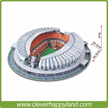 Kitajska FC Stadion 3D Puzzle Model Papir Jinan Aoti center nogometni stadion DIY puzzle papir model