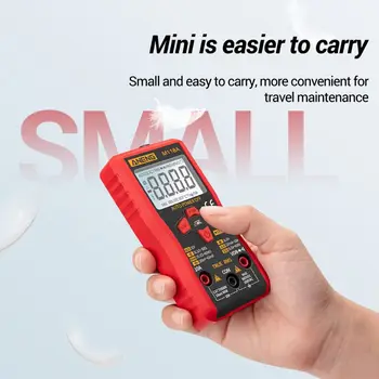 ANENG M118A Digital Mini Multimeter Smart Tester Samodejno Mmultimetro True Rms Tranistor Metrov z NKV Podatkov Držite 6000counts