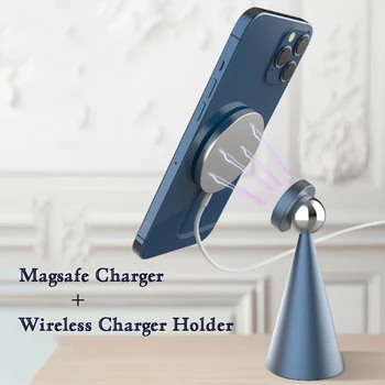 Namizni Magnetni Telefon Stojalo in Imetnikov Za Apple Magsafe za iPhone 12 Pro Max Min & Brezžično Polnjenje Pad