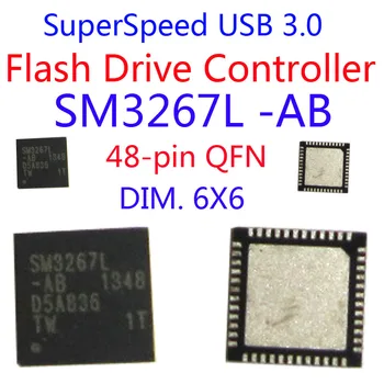 SM3267L AB KLJUČEK USB IC/ USB3.0 Flash Disk Controller/UFD Pogon IC, Popravilo UFD IC KOMPLETI ,SM3267AB PENDRIVE IC QFN48 DIM 6*6