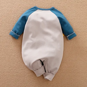 Novorojenček Dojenček Fant Obleke Organski Bombaž Kombinezon Otrok Novo Rojen Dekle Oblačila Romper Dojenčka Jumpsuit Dinozaver Kostum Stvari