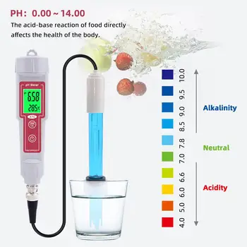 Yieryi Strokovno Mini Pero-Tip Kakovosti Vode za Analizo Naprave PH Meter Samodejno Popravljanje Nepremočljiva Kislost Meter