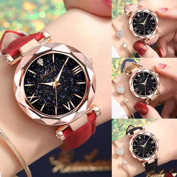 Ženske Ure Luksuzni Quartz Braceletes Zvezde Malo Točke Motnega Pasu Priložnostne Zapestnico Watch Dame Watch Damski Reloj Mujer 921