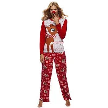Božič Družinski Pižame Obleke, Kompleti Živali Natisnjeni More Domov Nositi Novo Leto 2020 Pižamo Moški Ženske Družino Ujemanja Obleke