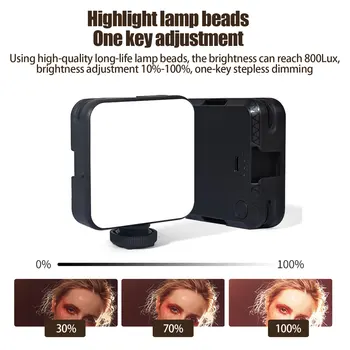 Gosear Selfie Video LED Live Mini Light 2500K-6500K Nastavljiv Svetilko z Sesalni Nastavek za Prenosnik Pretakanje Vlog Konferenca