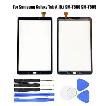 T580 Zaslon na Dotik Za Samsung Galaxy Tab 10.1 SM-T585 T580, Zaslon na Dotik, Plošča Računalnike sprednjega Stekla