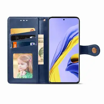 Retro Deluxe Usnja Flip Case Za Samsung Galaxy A51 A71 5G Telefon Pokrovček Za Samsung Galaxy A51 A71 5G Capa