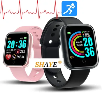 Y68 Pametno Gledati Ženske D20 Pro Moških Smartwatch za Apple IOS, Android Srčnega utripa, Krvnega Tlaka Sports Tracker Manžeta