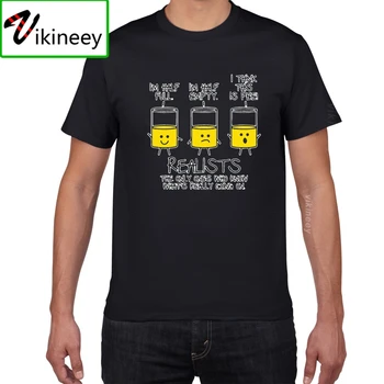 Realists Tisti, Ki Vedo, Grafični Odraslih Sarkastičen Humor Smešno Majica s kratkimi rokavi moški bombaž Novost Mens t-shirt poletne ulične