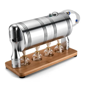 Kovinski motor generator kit lahko začnete parni motor model Stirling motor z ogrevalni kotel DIY fizika preizkus igrače