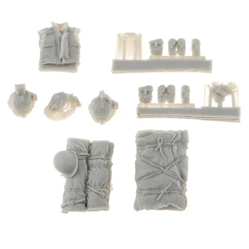 MagiDeal 1:35 Smolo Vojak Paket Klobuk Oklep Kapa Rokavice Modeli za Diorama