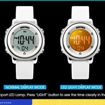 Šport Otrok Ure Nepremočljiva Alarm LED Digitalni Watch Otroci Back Light Koledar Digitalni Ročne Relogio Infantil SKMEI