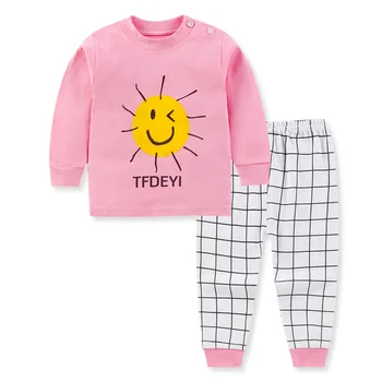 2020 Otroci Baby Dekle Pižamo Otrok Bombaž Živali Risanka Sleepwear Pižamo Določa Fantje Pijamas More Oblačila Oblačila