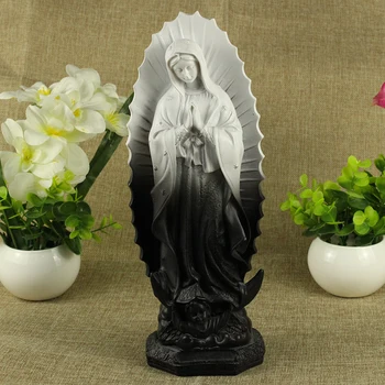 30 CM Velike # Krščanstvo, Katolištvo družino učinkovito blagoslov Naše Gospe iz Guadalupe Devica Marija Smole Bog kip Ornament