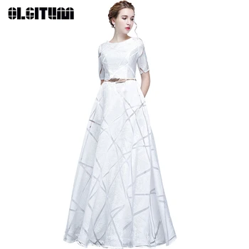 Elegantno Pomlad Obleko Ženske, Nove Do Leta 2020 Dolgo Uradno Žogo Obleke Bele Stranka Obleko Ženski Slim Maxi Obleke Vestidos Mujer Plus Velikost