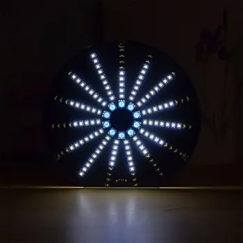 LED Krožne Avdio Visualizer Glasbeni Spekter Zaslon DIY Kit za Elektronsko Učenje Kompleti