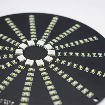 LED Krožne Avdio Visualizer Glasbeni Spekter Zaslon DIY Kit za Elektronsko Učenje Kompleti