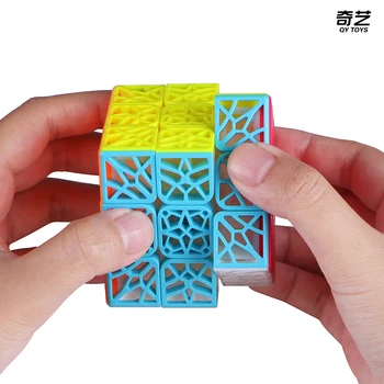 QiYi DNK Letalo Konkavno trikotnik 3x3x3 Magic Cube Cubo Magico Obleko Olajšave Igrača Izobraževalne Igrače za Otroke 6 Y Božična Darila