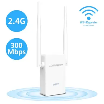 COMFAST WiFi Long Range Extender Repeater 300Mbps/Router/AP WR302S 5dBi Dvojno Zunanje Antene 2,4 GHz Wi-Fi Signal Booster
