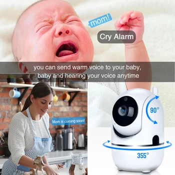 Baby Monitor S Kamero baby telefon Kamere, Zaznavanje Gibanja, Jok Alarm dvosmerni avdio video varuška Cam Home Security Baby IR Kamero
