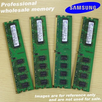 Samsung Namizje pomnilnik 4GB (2pcsX2GB) 4G 800MHz PC2-6400U DDR2 PC RAM 800 6400 2G 240-pin