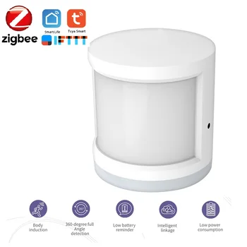 Tuya ZigBee Smart Življenje PIR Detektor Ir Varnostni Alarm Detektor IR Senzor, Detektor DIY Smart Home Realnem Času Sirene Povratne informacije