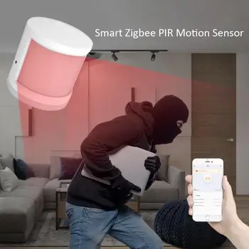 Tuya ZigBee Smart Življenje PIR Detektor Ir Varnostni Alarm Detektor IR Senzor, Detektor DIY Smart Home Realnem Času Sirene Povratne informacije