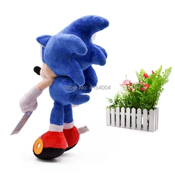 10 kos/veliko Sonic Mehka Lutka Modra Sonic Cartoon Živali Polnjene Peluche Plišastih Igrač Slika Lutke Božično Darilo Za Otroke, 30 cm