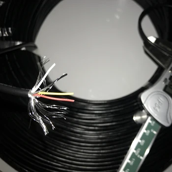 Zaščita Žice 28AWG 2 3 4 Core vhodni Signal Kabel PVC Črna Multi-core nadzor Ščit Žice Za Ojačevalnik in Avdio