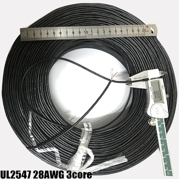 Zaščita Žice 28AWG 2 3 4 Core vhodni Signal Kabel PVC Črna Multi-core nadzor Ščit Žice Za Ojačevalnik in Avdio