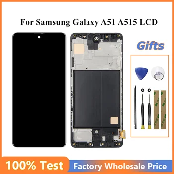 LCD Zaslon Za Samsung Galaxy A51 Zaslon, Zaslon na Dotik, Računalnike Senzor Zbora Za Samsung A51 LCD A515 A515F Zaslon