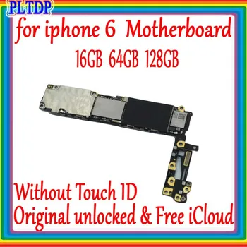 Original odklenjena za iphone 6 4.7 palčni Motherboard 16GB/64GB/128GB za iphone 6 Logiko odbor Z/Brez Dotik ID Dobro Preizkušen