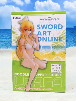 SAO Anime Sword Art Online Leafa Sedel Ver . Kopalke PVC Dejanje Slika 15 CM Namizno Dekoracijo Modela Rezanec Zamašek Igrača, Lutka
